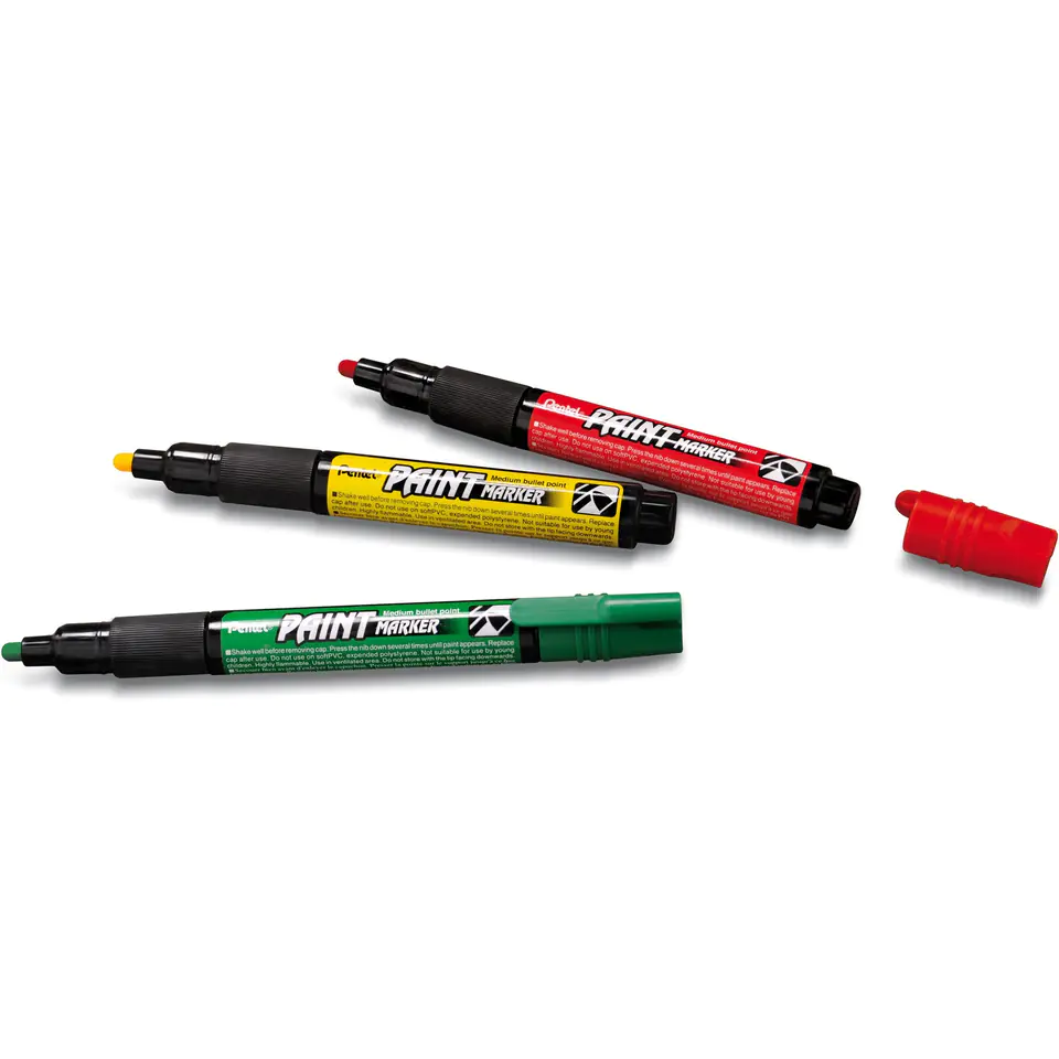 ⁨Marker zdobniczy NMP20 żółty gruba końcówka PENTEL⁩ w sklepie Wasserman.eu