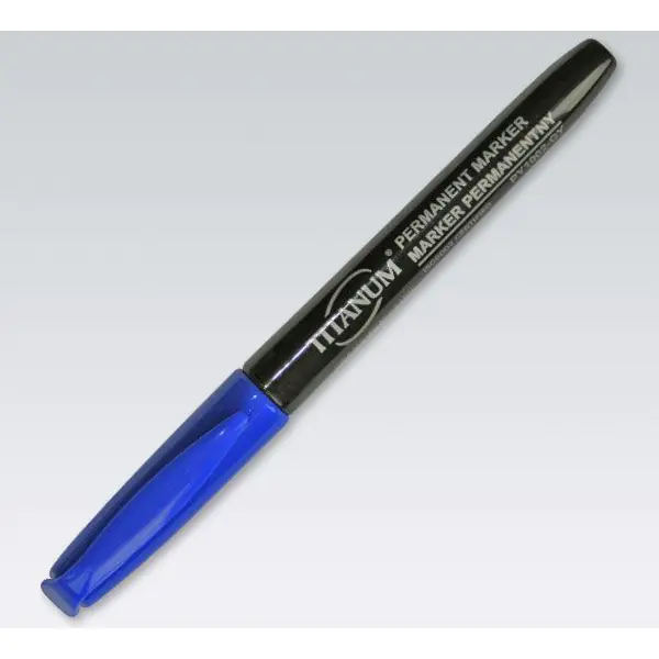 ⁨Marker permanentny okrągły PY1002-GY niebieski 71091⁩ w sklepie Wasserman.eu