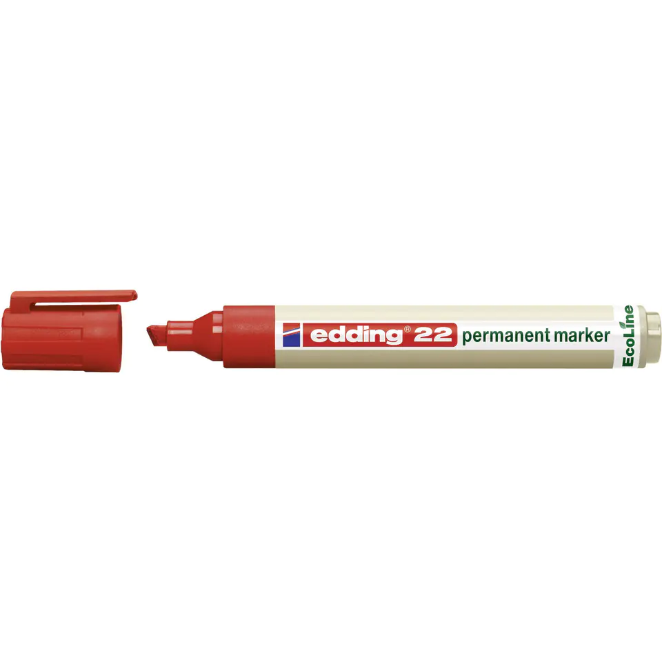 ⁨Permanent marker ecological truncated tip red 22/002/CZ ED EDDING⁩ at Wasserman.eu