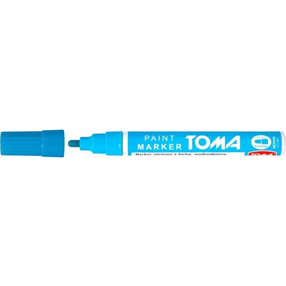 ⁨Oil marker TO-440 thickness 2.5mm light blue TOMA⁩ at Wasserman.eu
