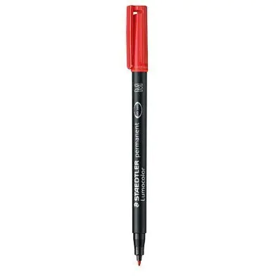 ⁨Permanent folio description M 317 red STAEDTLER LUMOCOLOR S317-2⁩ at Wasserman.eu