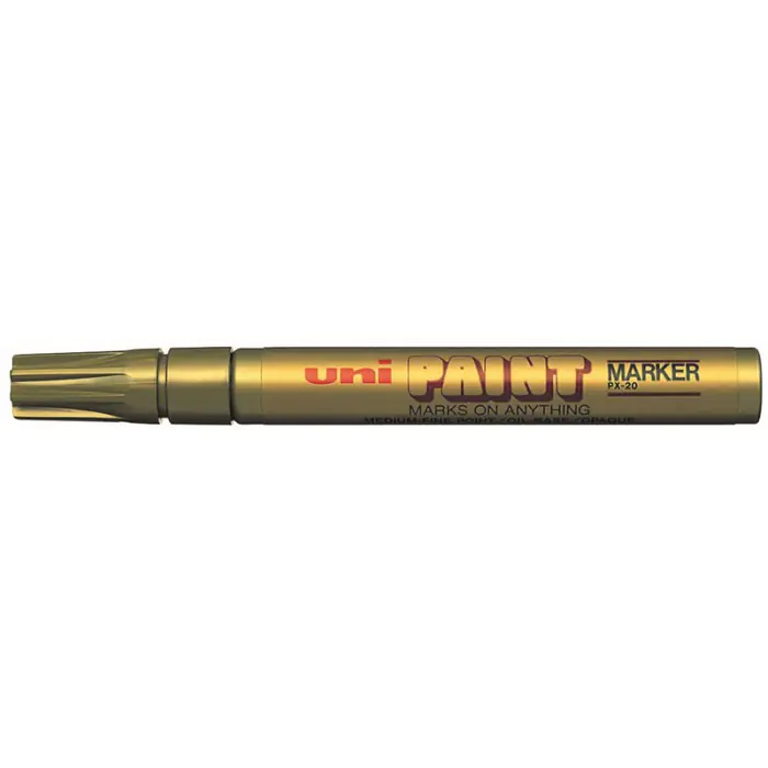 ⁨Marker olejowy PX-20 błyszczący złoty UNI⁩ w sklepie Wasserman.eu