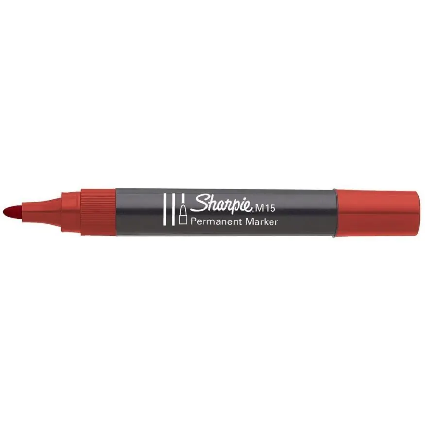 ⁨Marker permanetny SHARPIE M15 okrągły czerwony S192605⁩ w sklepie Wasserman.eu
