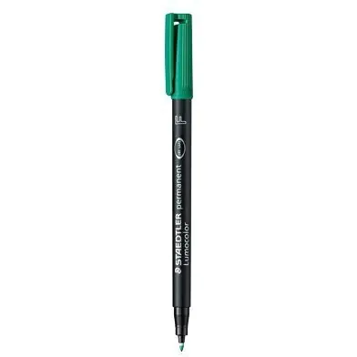 ⁨Foliopis permanentny F 318 zielony STAEDTLER LUMOCOLOR S318-5⁩ w sklepie Wasserman.eu