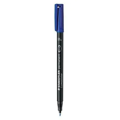 ⁨Foliopis permanentny F 318 niebieski STAEDTLER LUMOCOLOR S318-3⁩ w sklepie Wasserman.eu