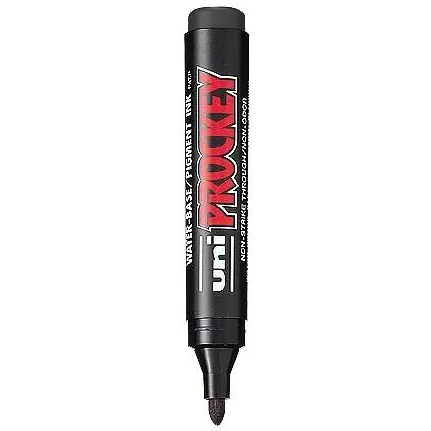 ⁨Marker permanentny UNI PM-122 okrągły czarny PROCKEY⁩ w sklepie Wasserman.eu