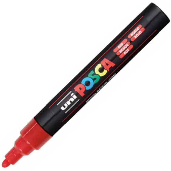 ⁨Marker PC-5M red POSCA *⁩ at Wasserman.eu