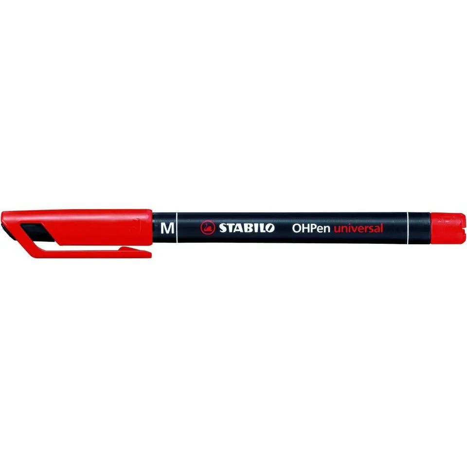 ⁨Foliopis STABILO OHPen M indelible 1.0mm red 843/40⁩ at Wasserman.eu