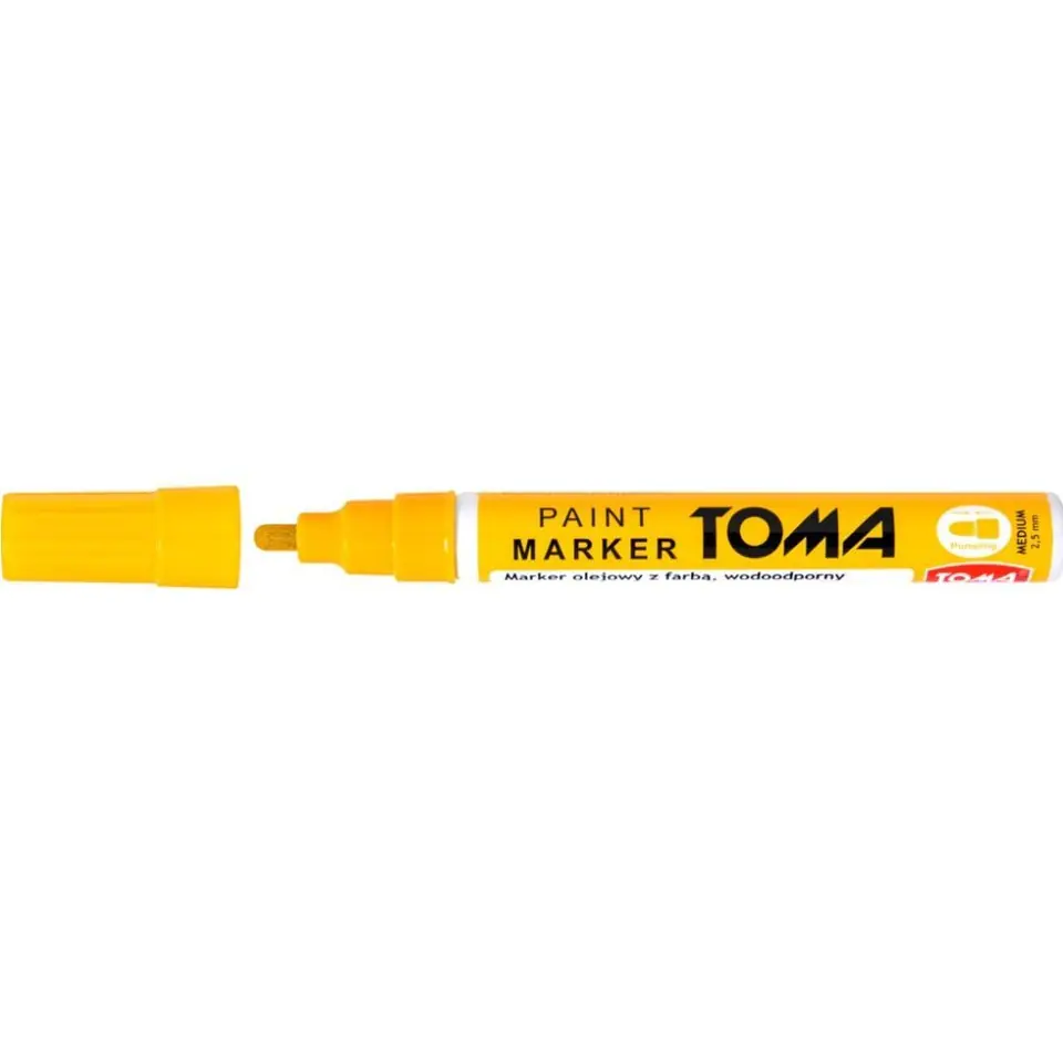 ⁨Oil marker thickness 2.5mm yellow TO-440 TOMA⁩ at Wasserman.eu