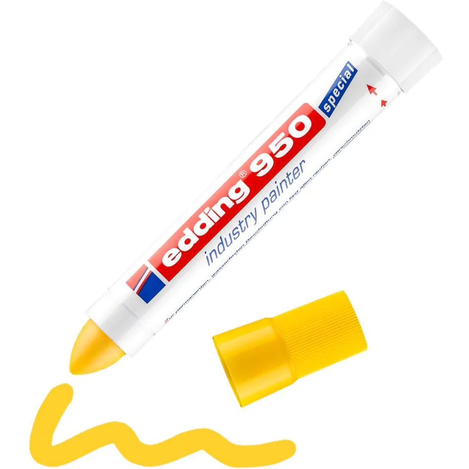 ⁨Industrial marker paint in paste 950 yellow 10mm 950/005/Z ED EDDING⁩ at Wasserman.eu