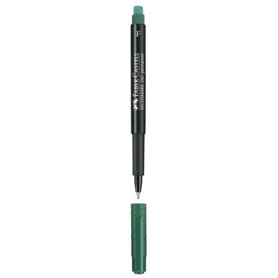 ⁨Foliopis z gumką OHP MULTIMARK F 0.6 zielony 151363 FABER-CASTELL⁩ w sklepie Wasserman.eu