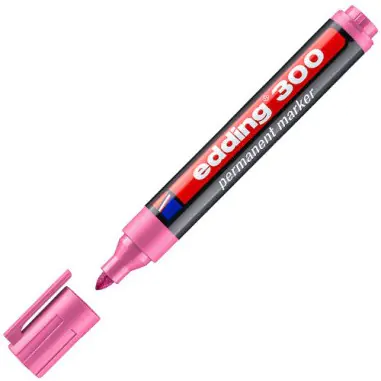 ⁨Marker permanentny 300-9 różowy okrągła końcówka 300/009/R EDDING⁩ w sklepie Wasserman.eu