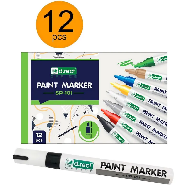 ⁨Marker D.RECT SP-101 oil black 206002⁩ at Wasserman.eu