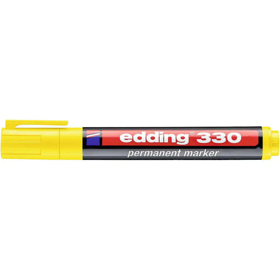 ⁨Marker permanentny 330-5 żółty ścięta końcówka 330/005/Z ED EDDING⁩ w sklepie Wasserman.eu