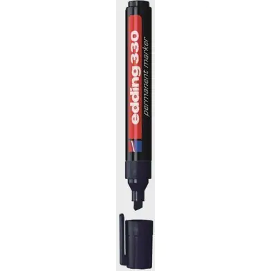 ⁨Marker permanentny 330-1 czarny ścięta końcówka 330/001/C EDDING⁩ w sklepie Wasserman.eu