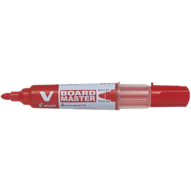 ⁨Dry-erase marker V BOARD MASTER red PIWBMA-VBM-M-R-BG PILOT⁩ at Wasserman.eu