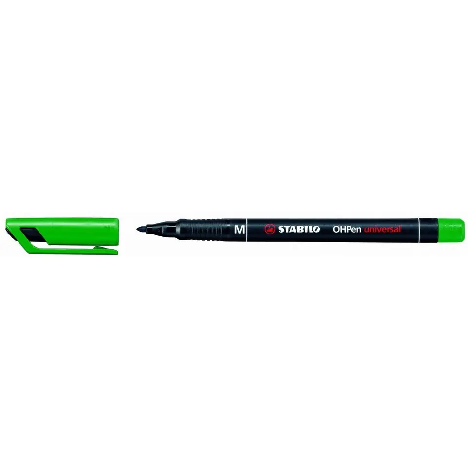 ⁨Foliopis STABILO OHPen M indelible 1.0mm green 843/36⁩ at Wasserman.eu