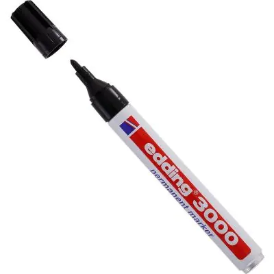 ⁨Marker EDDING 3000/001C czarny okrągła końcówka⁩ w sklepie Wasserman.eu
