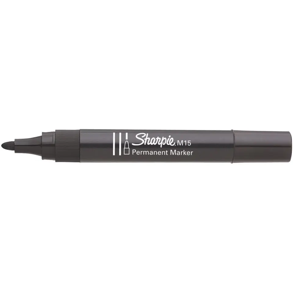 ⁨Marker permanentny M15 okrągły czarny SHARPIE S0192584⁩ w sklepie Wasserman.eu