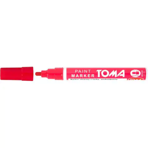⁨Oil marker TO-440 thickness 2.5mm red TOMA⁩ at Wasserman.eu