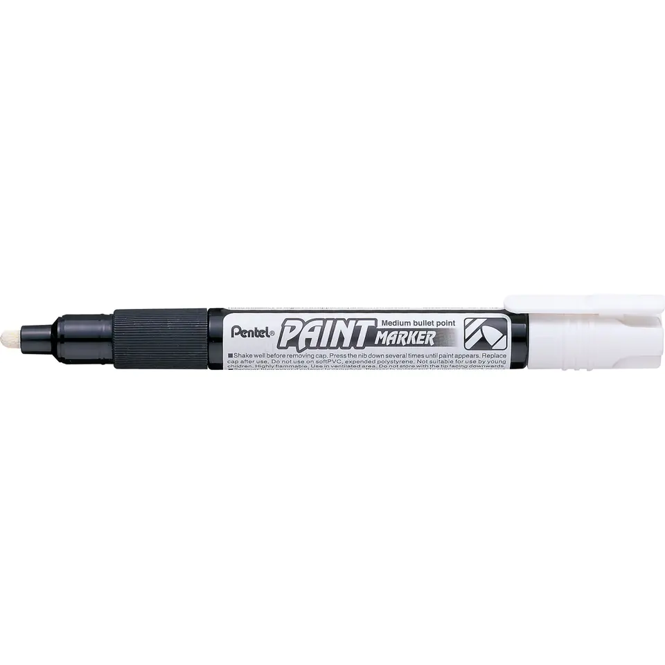 ⁨Marker zdobniczy MMP20 biały gruba końcówka PENTEL⁩ w sklepie Wasserman.eu