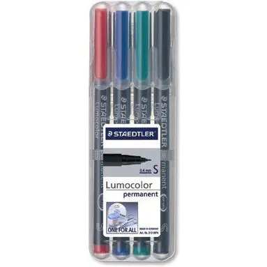 ⁨Permanent foliopis B314 WP4 case 4pcs. STAEDTLER S314WP4⁩ at Wasserman.eu