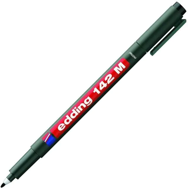 ⁨Marker niezmywalny do folii 1mm czarny 142M/001/C ED EDDING⁩ w sklepie Wasserman.eu