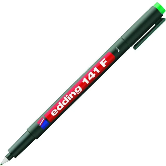 ⁨Marker niezmywalny do folii 0,6mm zielony 141F/004/ZI ED EDDING⁩ w sklepie Wasserman.eu