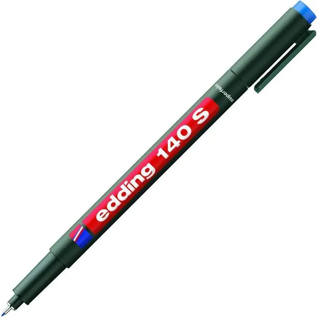 ⁨Indelible marker for foil 0,3mm blue 140S/003/N ED EDDING⁩ at Wasserman.eu