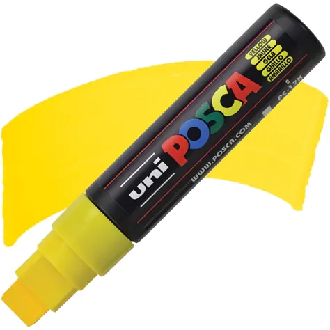 ⁨Marker z farbą plakatową UNI Posca PC-17K, żółty⁩ w sklepie Wasserman.eu