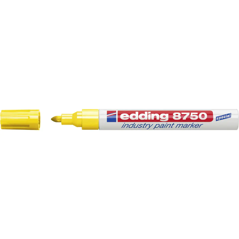 ⁨Lacquer marker 2-4mm 8750 yellow round tip 8750/005/Z EDDING⁩ at Wasserman.eu