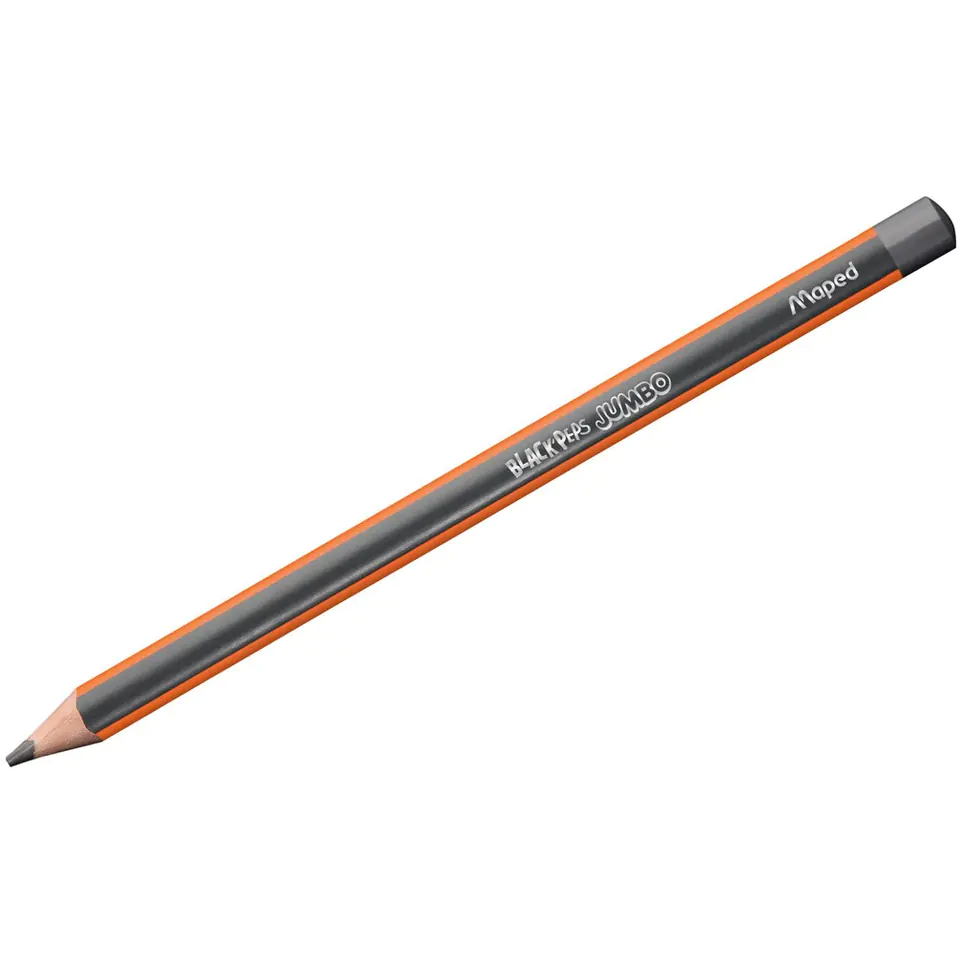 ⁨Ołówek z gumką BLACKPEPS JUMBO HB 854721 MAPED⁩ w sklepie Wasserman.eu