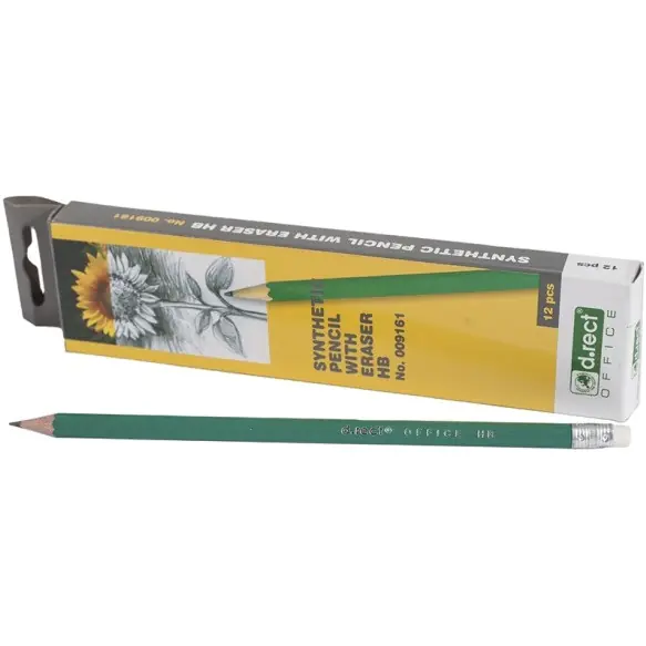 ⁨HB synthetic pencil with eraser (12) 009161 Leviatan⁩ at Wasserman.eu
