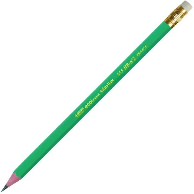 ⁨Wooden pencil HB Evolution 655 with eraser BIC 8803323⁩ at Wasserman.eu