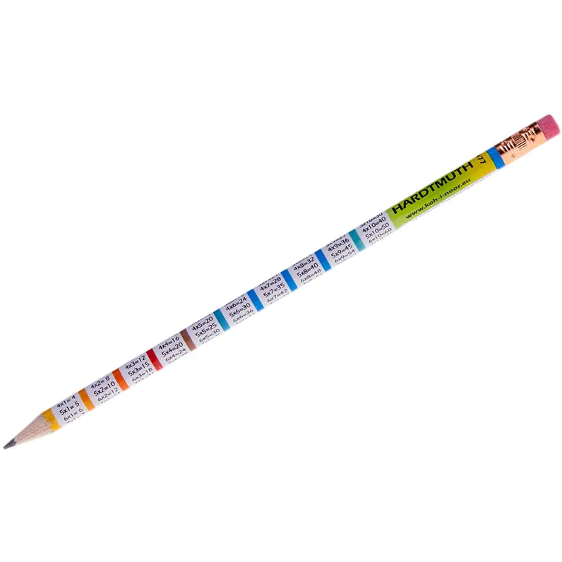 ⁨Graphite pencil with eraser 1231 with tabiczka multiplication⁩ at Wasserman.eu