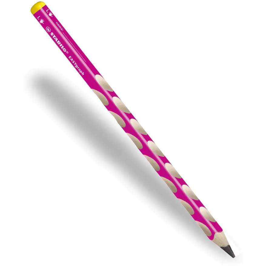 ⁨STABILO Easygraph HB pencil pink for left-handers 321/01-HB-6⁩ at Wasserman.eu