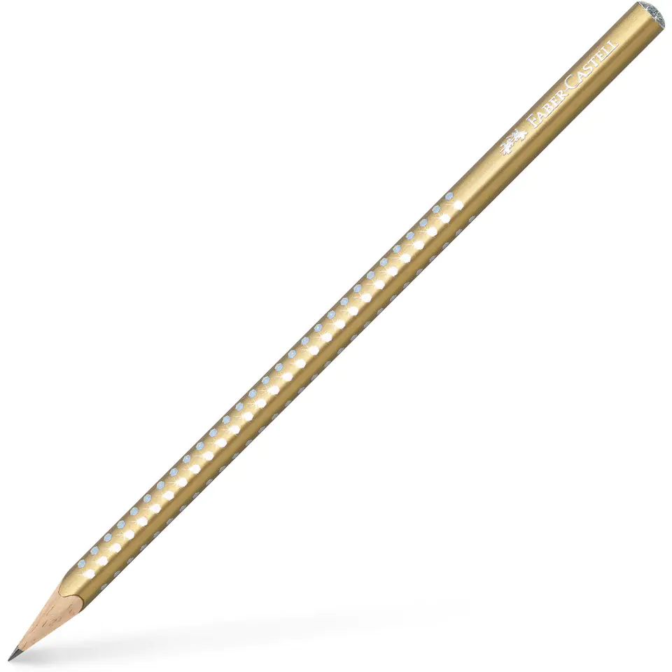 ⁨Ołówek SPARKLE PEARL złoty 118214 Faber-Castell⁩ w sklepie Wasserman.eu