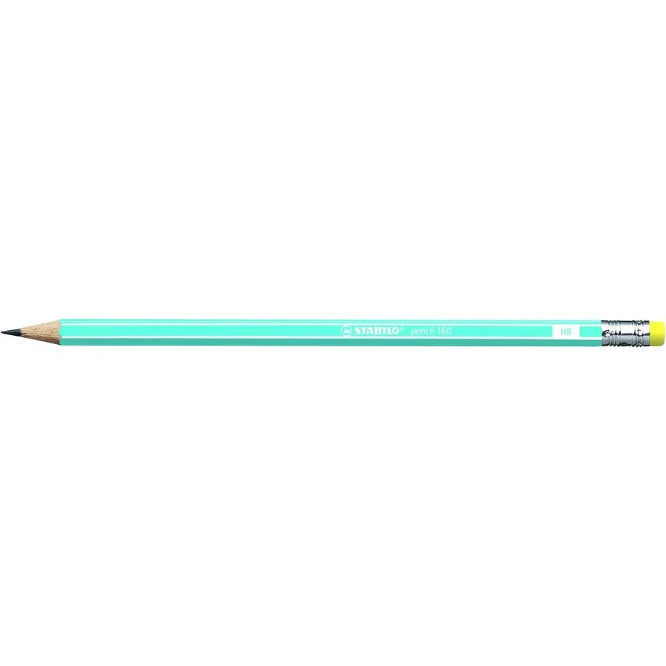 ⁨STABILO 160 pencil with HB eraser blue 2160/02-HB⁩ at Wasserman.eu