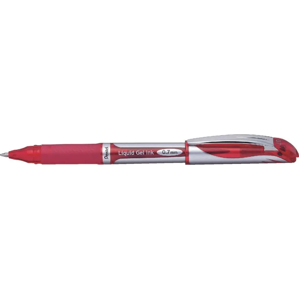 ⁨Pióro kulkowe ENERGEL BL57 czerwone PENTEL⁩ w sklepie Wasserman.eu