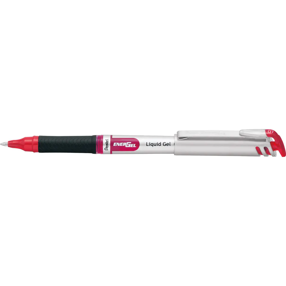 ⁨Pióro kulkowe EnerGel BL17 czerwone 0.7mm PENTEL⁩ w sklepie Wasserman.eu