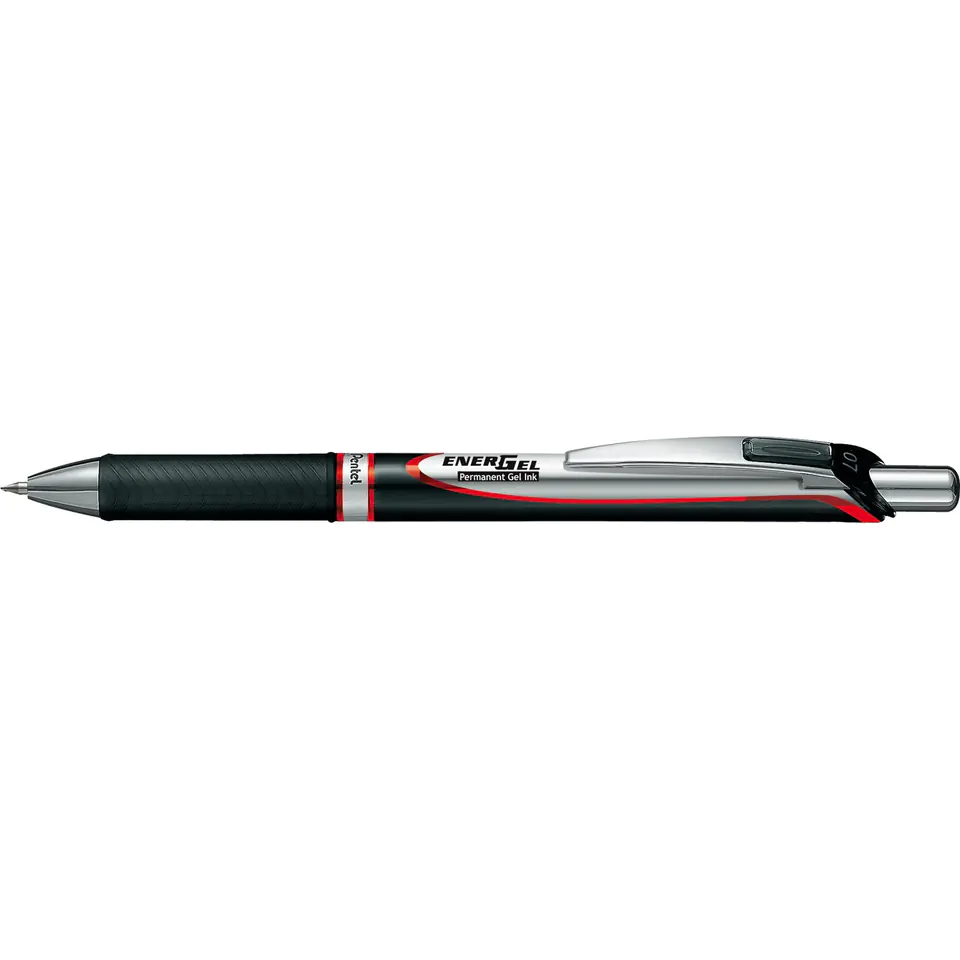 ⁨Pióro kulkowe BLP77-B czerwone Energel automatyczny 0.7mm PENTEL⁩ w sklepie Wasserman.eu