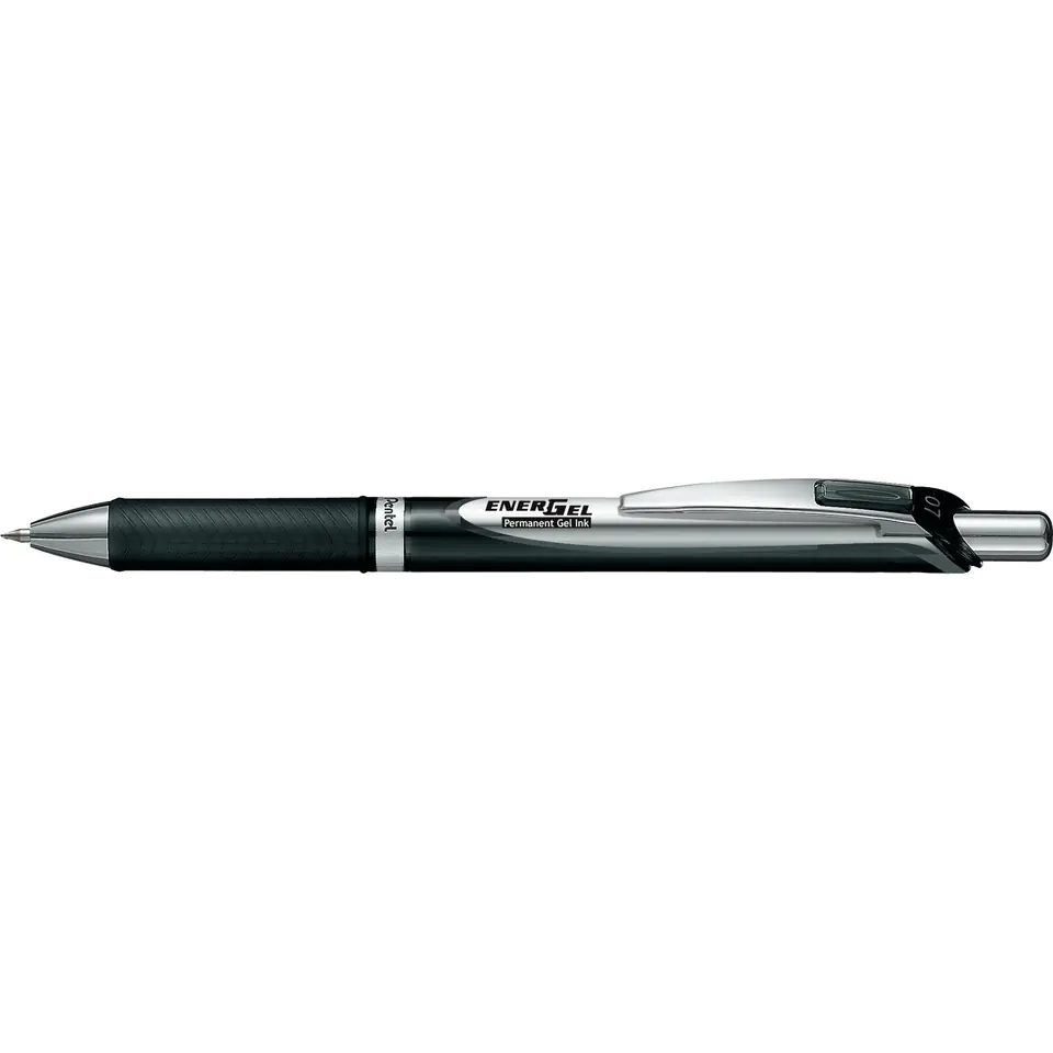 ⁨Pióro kulkowe BLP77-BP1A czarne Energel automatyczny 0.7mm PENTEL⁩ w sklepie Wasserman.eu