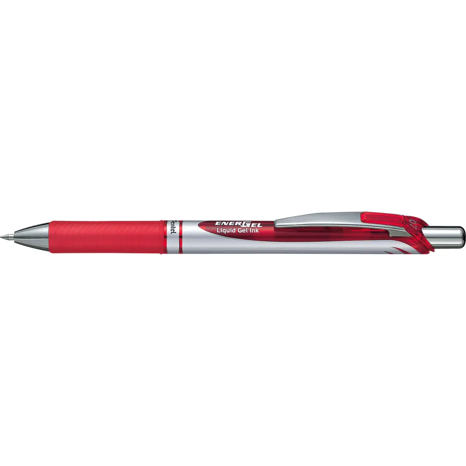 ⁨Pióro kulkowe ENERGEL BL77 czerwone 0.7mm PENTEL⁩ w sklepie Wasserman.eu