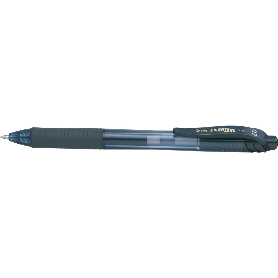 ⁨Pióro kulkowe PENTEL BL107 0.7mm czarne z tuszem żelowym⁩ w sklepie Wasserman.eu