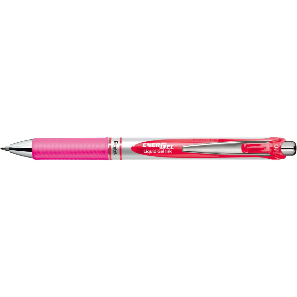 ⁨Pióro kulkowe ENERGEL BL77 różowe 0,7mm PENTEL⁩ w sklepie Wasserman.eu