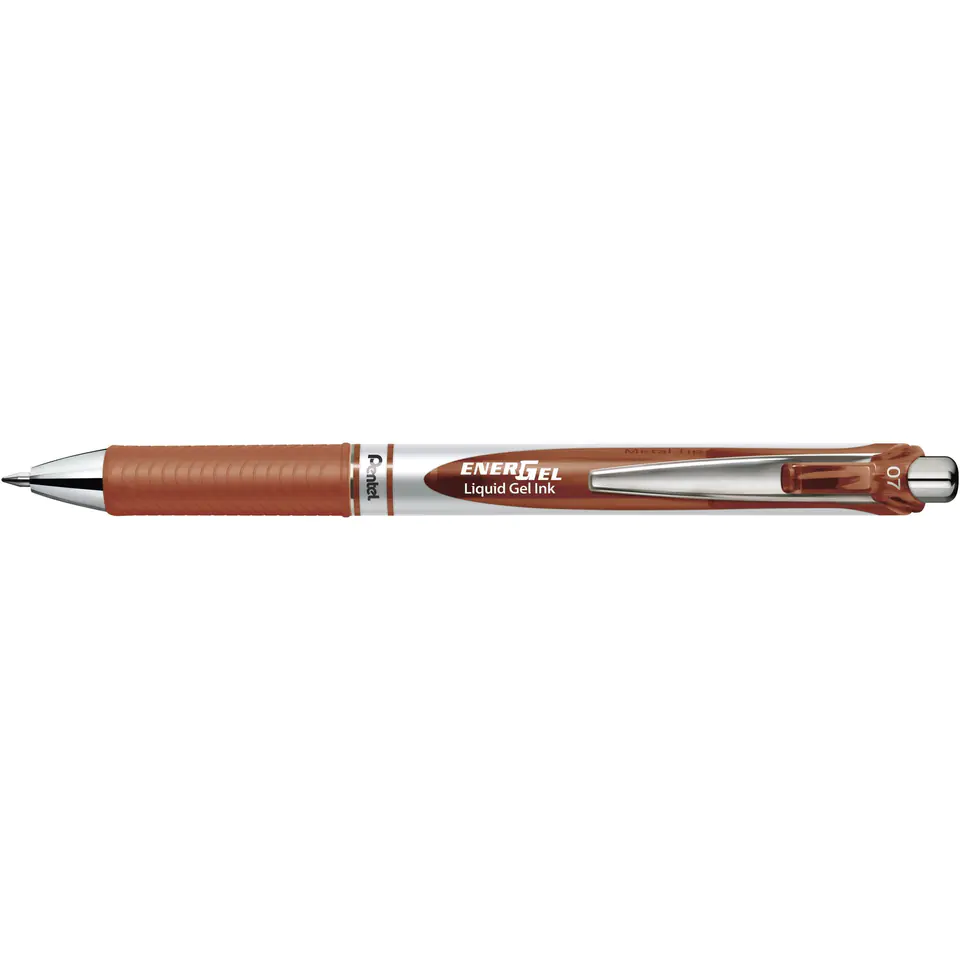 ⁨Ball pen ENERGEL 0,7 BL77-EX-brown PENTEL⁩ at Wasserman.eu