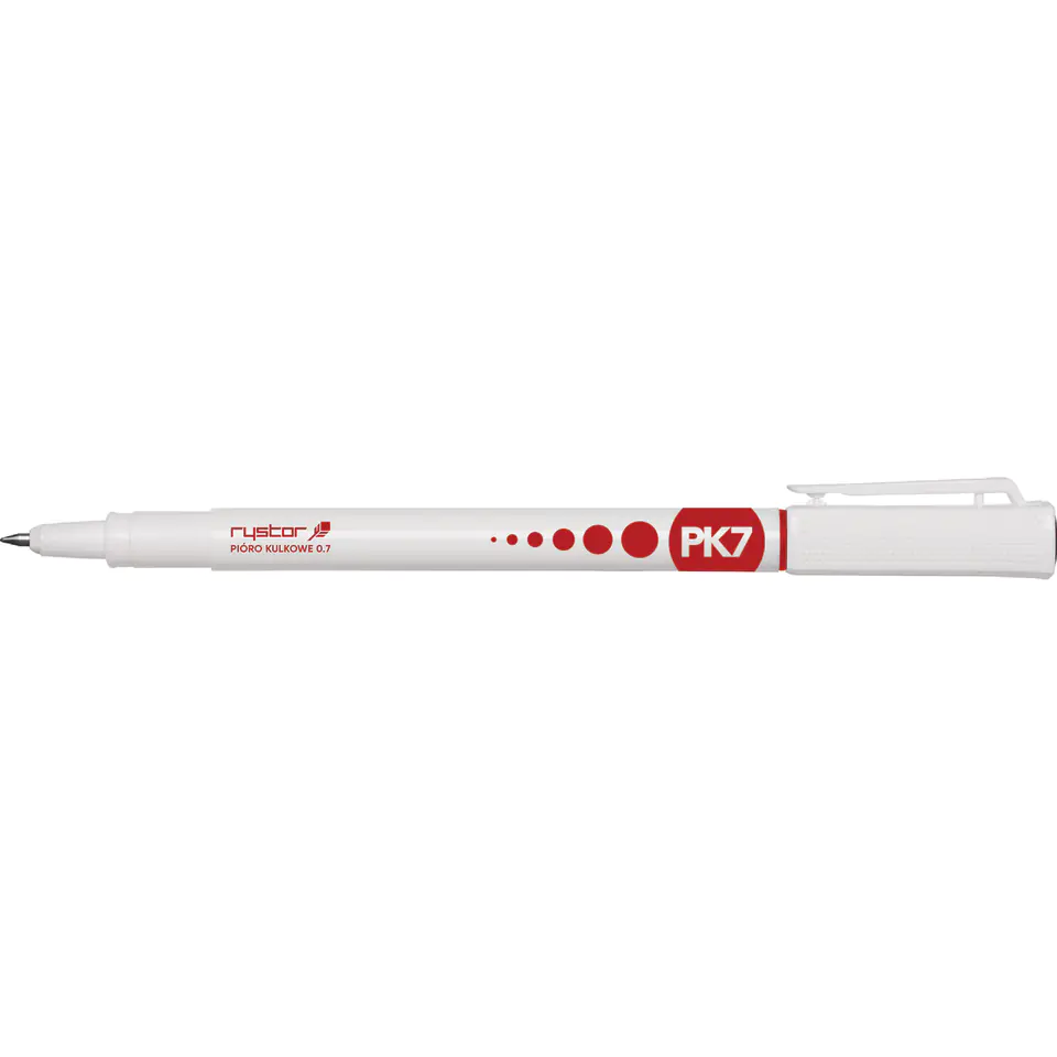 ⁨Ball Pen 0.7mm PK07/A red 404-001 RYSTOR⁩ at Wasserman.eu