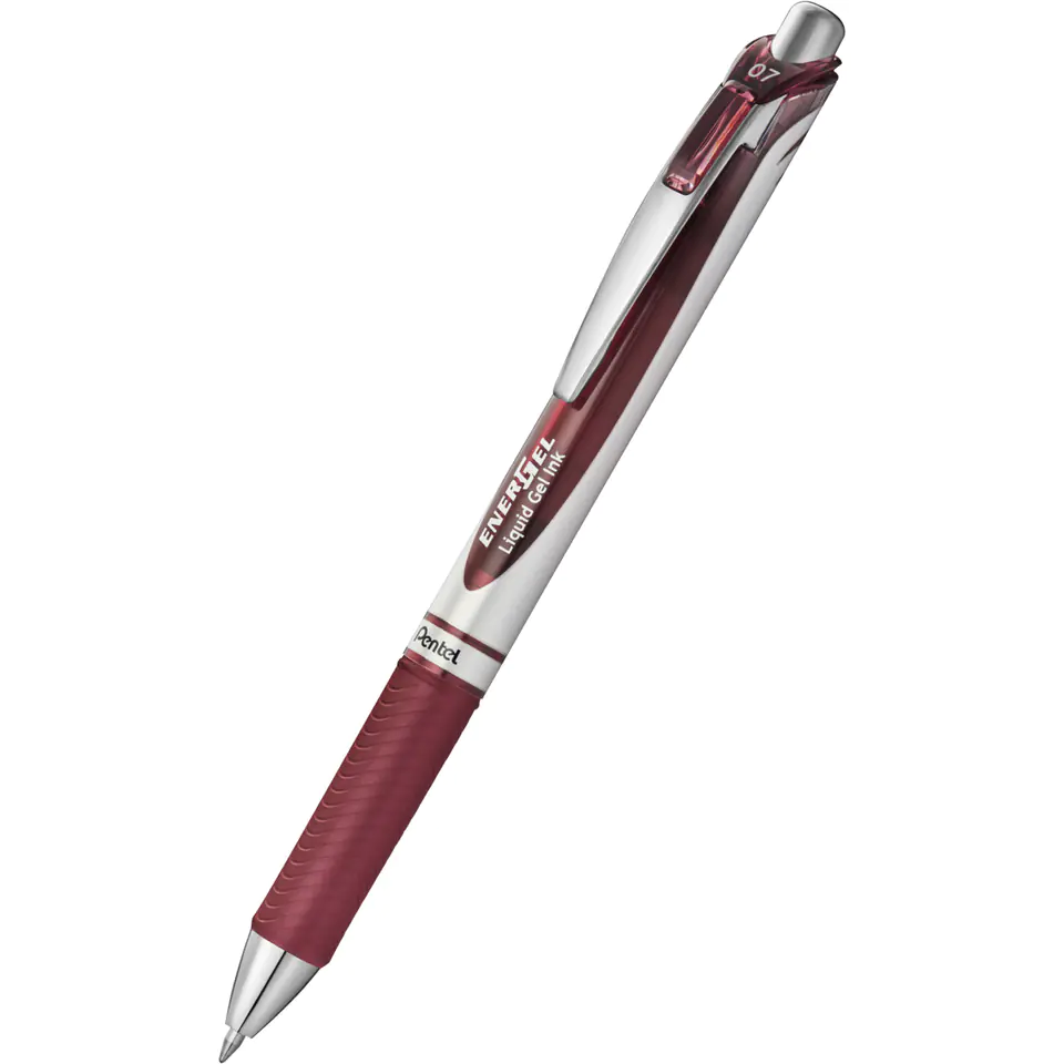 ⁨Pióro kulkowe ENERGEL BL77 burgund 0,7mm PENTEL⁩ w sklepie Wasserman.eu