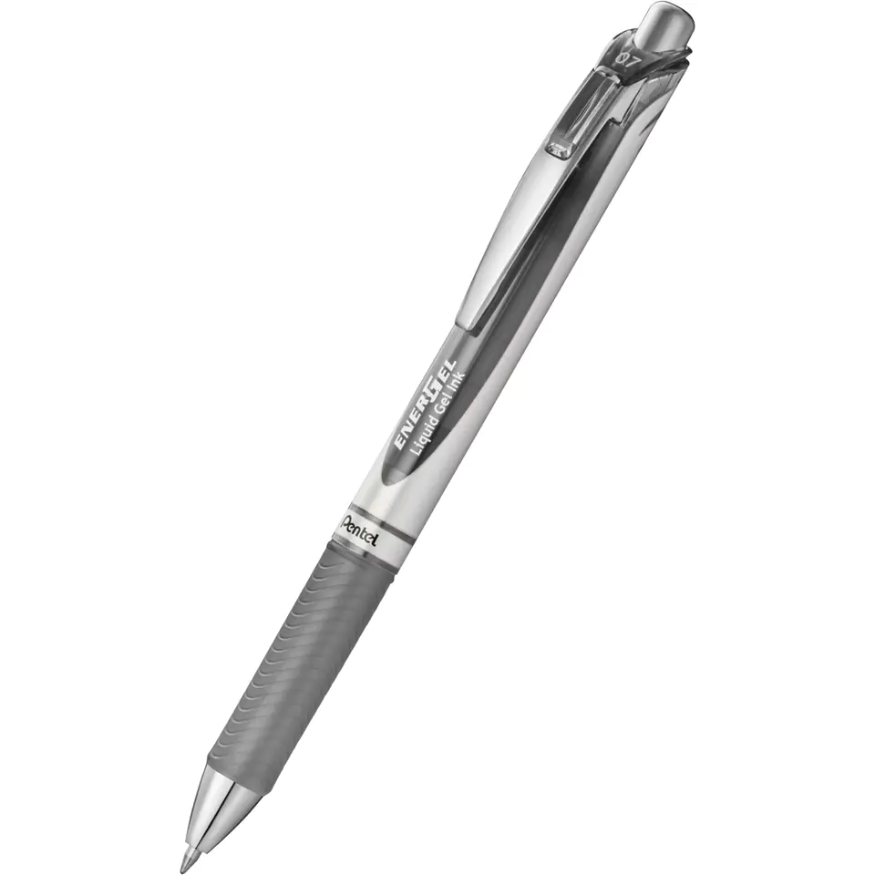 ⁨Pióro kulkowe ENERGEL BL77 szare 0,7mm PENTEL⁩ w sklepie Wasserman.eu