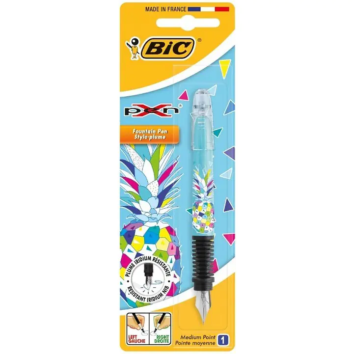 ⁨Pióro wieczne Pen Decors - Pineapple niebieski BIC 8795005⁩ w sklepie Wasserman.eu